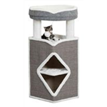 Cat Tower Arma 98 cm, grau/weiß