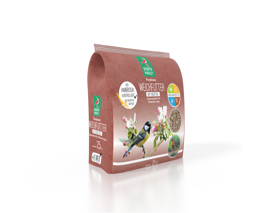 Kiebitzmarkt Premium Weichfutter mit Insekten 2,5 kg