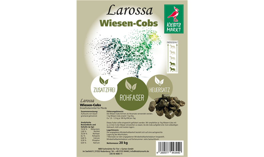 Kiebitzmarkt Larossa Wiesen-Cobs 20 kg