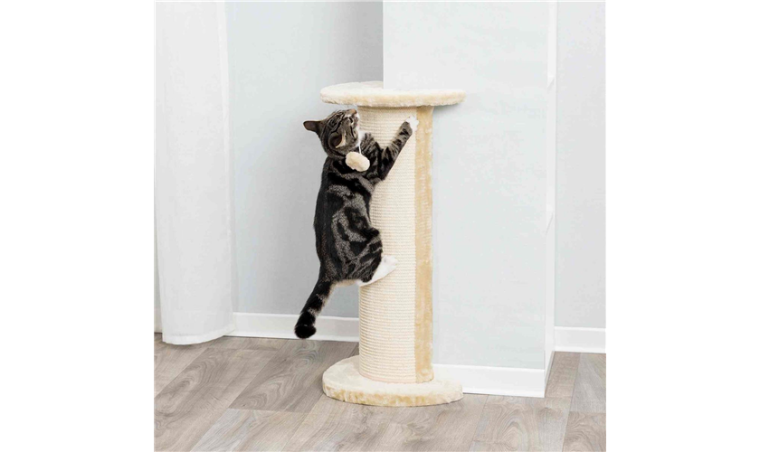 Eck-Kratzsäule Lorca 75 cm, beige/natur