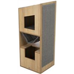 TRIXIE Cat Tower CityStyle City Style 105 cm, braun/grau
