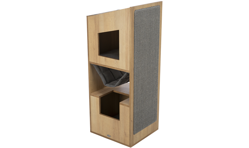 TRIXIE Cat Tower CityStyle City Style 105 cm, braun/grau