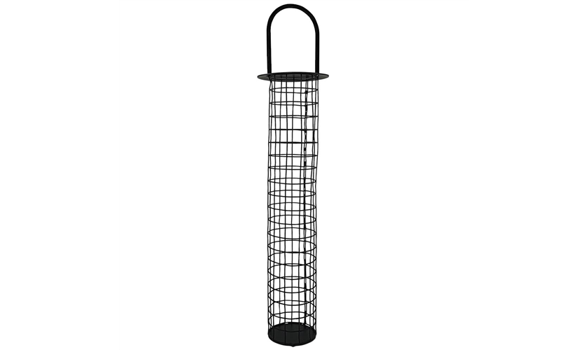 Futtersäule mit Gitter, schwarz schwarz