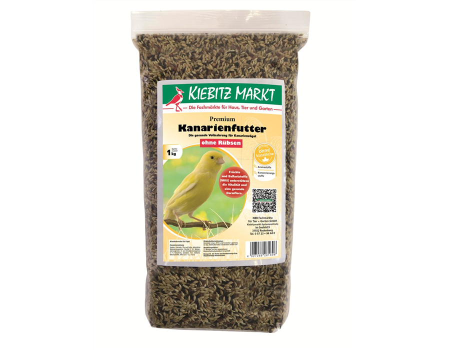 Kiebitzmarkt Kanarienfutter Premium ohne Rübsen 1 kg