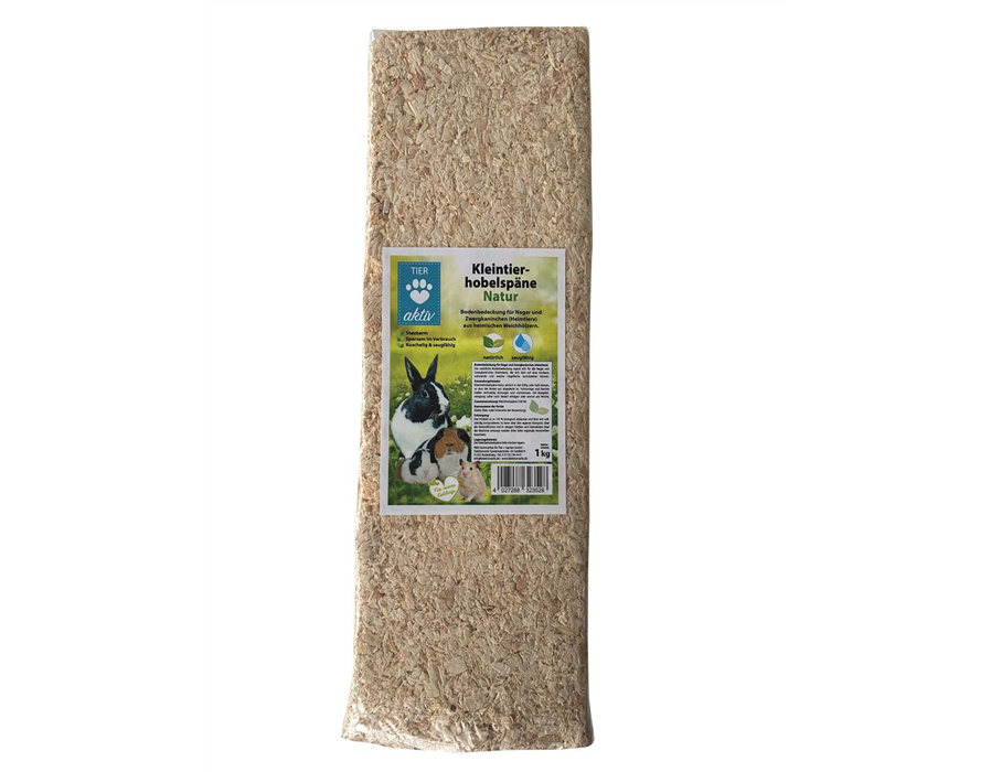 TIER aktiv Kleintierhobelspäne Natur 1 kg