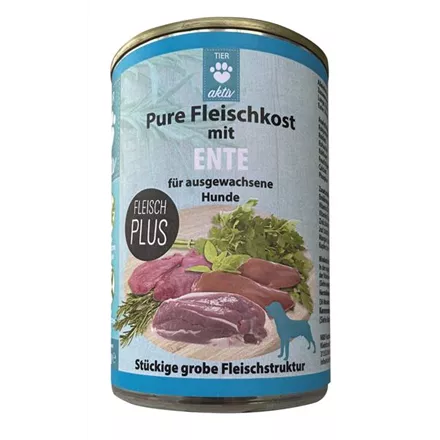 TIER aktiv Pure Fleischkost mit Ente