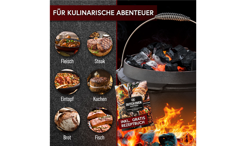 GUSSKÖNIG Dutch Oven 2in1 4,5 L 4,5 Liter