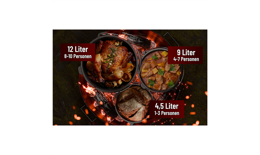 GUSSKÖNIG Dutch Oven 2in1 4,5 L 4,5 Liter