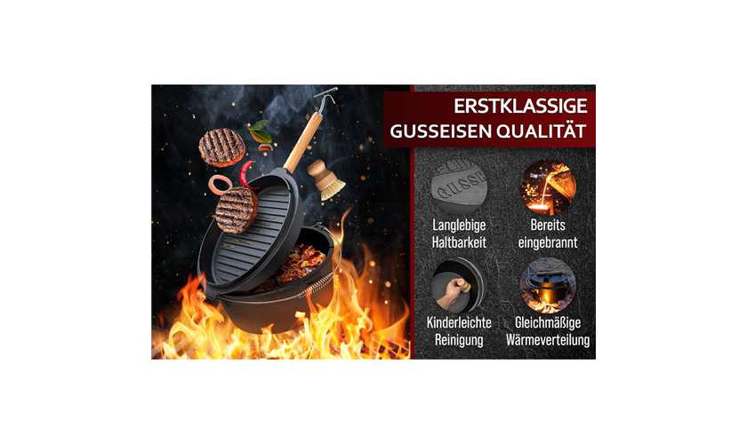 GUSSKÖNIG Dutch Oven 2in1 4,5 L 4,5 Liter