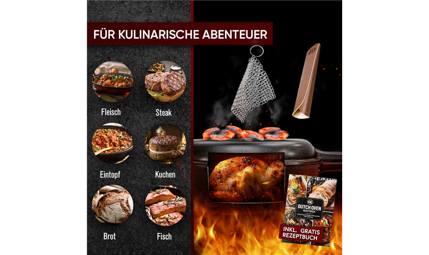 GUSSKÖNIG Doppelpfanne 4,5 L 4,5 Liter