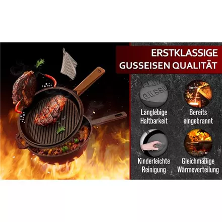 GUSSKÖNIG Doppelpfanne 4,5 L