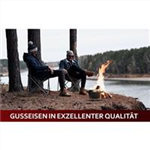 GUSSKÖNIG Dutch Oven mit Ledergriffen Topf 4,8 Liter, Deckel 1,8 Liter