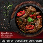 GUSSKÖNIG Dutch Oven-Set Mini 6x 250 ml Mini-Topf mit Deckel