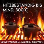 GUSSKÖNIG Dutch Oven-Set Mini 6x 250 ml Mini-Topf mit Deckel