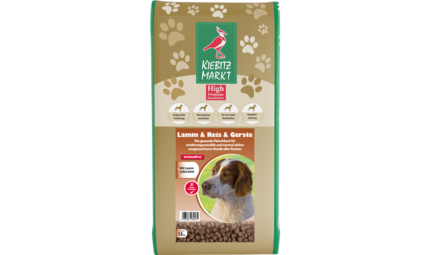 Kiebitzmarkt High Premium Lamm & Reis & Gerste weizenfrei 1 kg