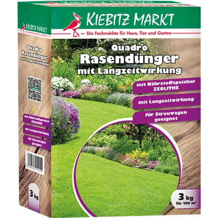 Kiebitzmarkt Quadro Rasendünger mit Langzeitwirkung