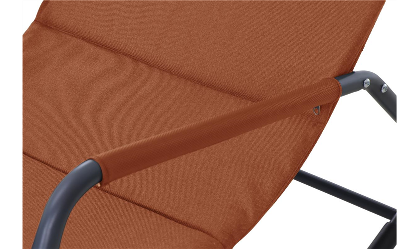 Schaukelliege mit Kissen Aliano red