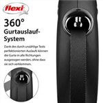 flexi CLASSIC Gurt Art.-Nr.: 11721, Größe: L, Maße: 5 m, bis zu: 50 kg, schwarz