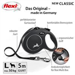 flexi CLASSIC Gurt Art.-Nr.: 11721, Größe: L, Maße: 5 m, bis zu: 50 kg, schwarz