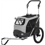 Fahrrad-Anhänger für Hunde Art.-Nr.: 12794, Größe: S, Maße: 58 x 93 x 74/114 cm, bis zu 15 kg