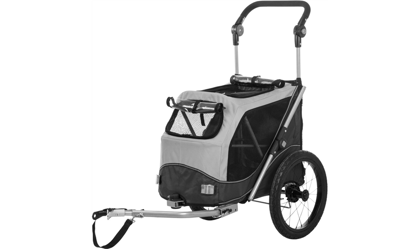 Fahrrad-Anhänger für Hunde Art.-Nr.: 12794, Größe: S, Maße: 58 x 93 x 74/114 cm, bis zu 15 kg