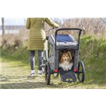 Fahrrad-Anhänger für Hunde Art.-Nr.: 12800, Größe: S, Maße: 41,5 x 59 x 78/130 cm, bis zu 25 kg