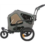 Fahrrad-Anhänger für Hunde Art.-Nr.: 12800, Größe: S, Maße: 41,5 x 59 x 78/130 cm, bis zu 25 kg