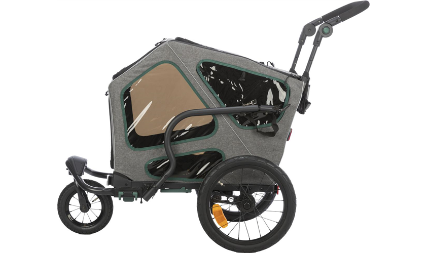 Fahrrad-Anhänger für Hunde Art.-Nr.: 12800, Größe: S, Maße: 41,5 x 59 x 78/130 cm, bis zu 25 kg