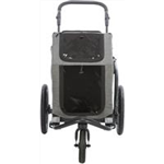 Fahrrad-Anhänger für Hunde Art.-Nr.: 12800, Größe: S, Maße: 41,5 x 59 x 78/130 cm, bis zu 25 kg