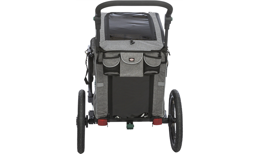 Fahrrad-Anhänger für Hunde Art.-Nr.: 12800, Größe: S, Maße: 41,5 x 59 x 78/130 cm, bis zu 25 kg