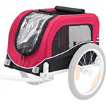 Fahrrad-Anhänger für Hunde Art.-Nr.: 12813, Größe: S, Maße: 53 x 60 x 60/117 cm, bis zu 15 kg