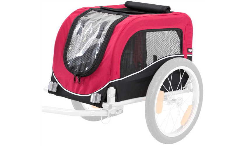 Fahrrad-Anhänger für Hunde Art.-Nr.: 12813, Größe: S, Maße: 53 x 60 x 60/117 cm, bis zu 15 kg