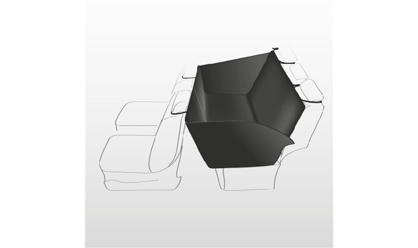 Auto-Schondecke mit Seitenteilen, teilbar Art.-Nr.: 13203, Maße: 1,55 × 1,30 m