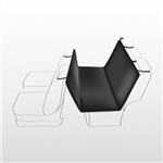 Auto-Schondecke schwarz Art.-Nr.: 13472, Maße: 1,45 × 1,60 m