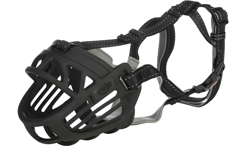 Maulkorb Muzzle Flex Art.-Nr.: 17616, Größe XL-XXL, Korbumfang innen 39 cm, Stirnriemen bis zu 37 cm