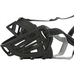 Maulkorb Muzzle Flex Art.-Nr.: 17616, Größe XL-XXL, Korbumfang innen 39 cm, Stirnriemen bis zu 37 cm