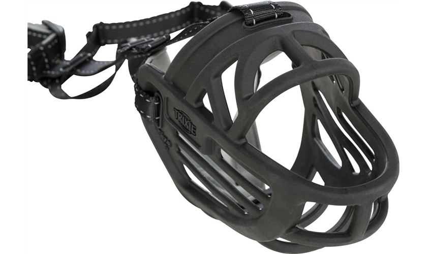 Maulkorb Muzzle Flex Art.-Nr.: 17616, Größe XL-XXL, Korbumfang innen 39 cm, Stirnriemen bis zu 37 cm