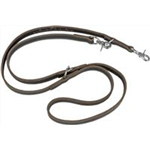 Rustic Fettleder-Verlängerungsleine Heartbeat Art.-Nr.: 18982, Größe M-L, Farbe Schwarz, Maße: 2,00 m/20 mm