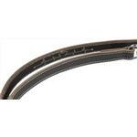 Rustic Fettleder-Verlängerungsleine Heartbeat Art.-Nr.: 18982, Größe M-L, Farbe Schwarz, Maße: 2,00 m/20 mm