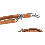 Rustic Fettleder-Verlängerungsleine Heartbeat Art.-Nr.: 18982, Größe M-L, Farbe Schwarz, Maße: 2,00 m/20 mm