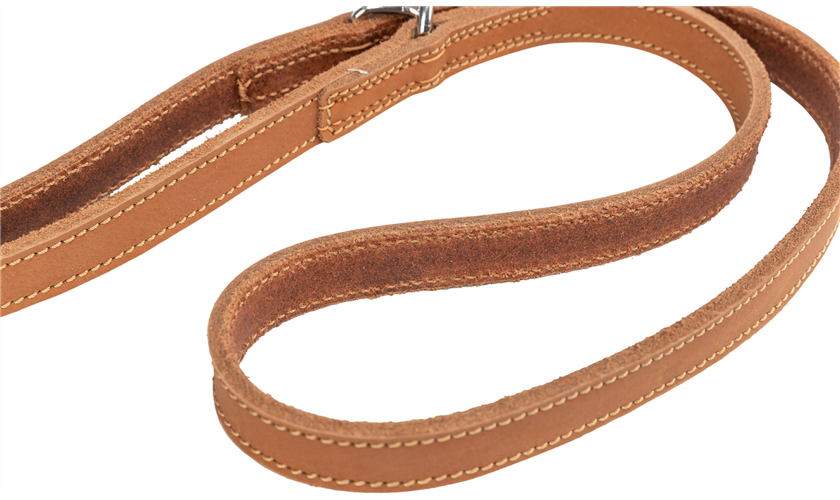 Rustic Fettleder-Verlängerungsleine Heartbeat Art.-Nr.: 18982, Größe M-L, Farbe Schwarz, Maße: 2,00 m/20 mm
