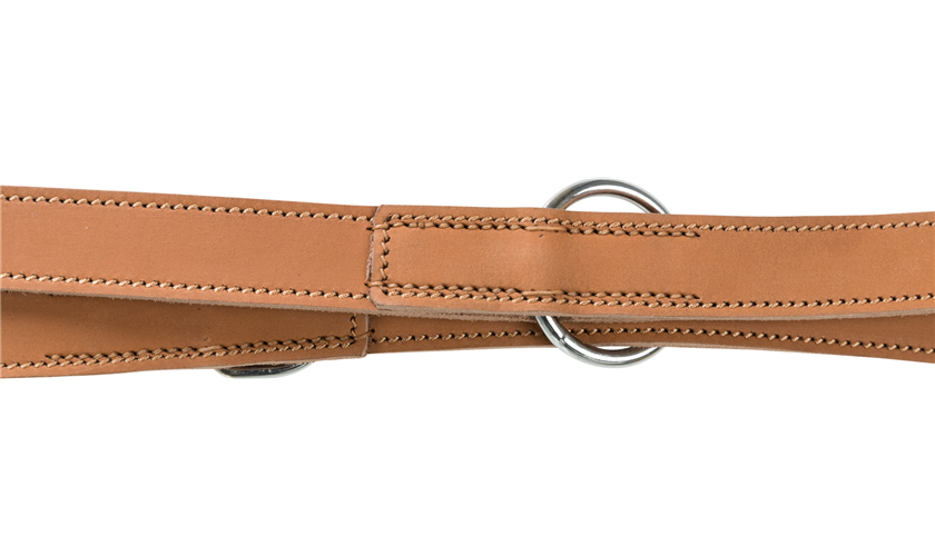 Rustic Fettleder-Verlängerungsleine Heartbeat Art.-Nr.: 18982, Größe M-L, Farbe Schwarz, Maße: 2,00 m/20 mm