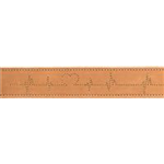 Rustic Fettleder-Halsband Heartbeat Art.-Nr.: 18984, Größe S-M, Farbe Schwarz, Maße: 34-40 cm/30 mm