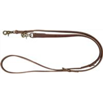 Rustic Fettleder-Verlängerungsleine Art.-Nr.: 19002, Größe M-L, Farbe Dunkelbraun, Maße: 2,00 m/20 mm