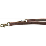 Rustic Fettleder-Verlängerungsleine Art.-Nr.: 19002, Größe M-L, Farbe Dunkelbraun, Maße: 2,00 m/20 mm
