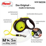 flexi NEON Gurt Art.-Nr.: 209321, neongelb, Größe M, Maße: 5 m/bis zu 25 kg