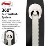 flexi COMFORT Gurt Art.-Nr.: 213501, schwarz, Größe M, Maße: 5 m, bis zu 25 kg
