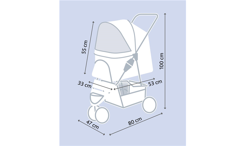 Buggy für Hunde Art.-Nr.: 28958, Maße: 47 × 100 × 80 cm, bis zu: 11 kg Buggy für Hunde Art.-Nr.: 28958, Maße: 47 × 100 × 80 cm, bis zu: 11 kg