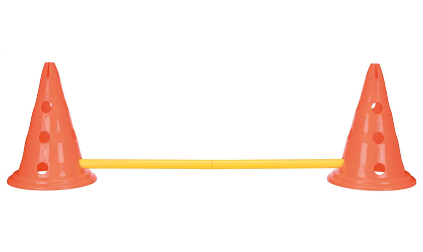 Pylonen-Hindernis-Set Art.-Nr.: 32091, Maße: ø 23 × 30 cm/78 cm, Inhalt 6 Pylonen/3 Stangen Pylonen-Hindernis-Set Art.-Nr.: 32091, Maße: ø 23 × 30 cm/78 cm, Inhalt 6 Pylonen/3 Stangen