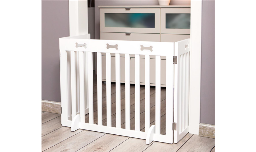 Hunde-Absperrgitter, 3-teilig Art.-Nr.: 39456, Maße: 82–124 × 61 cm